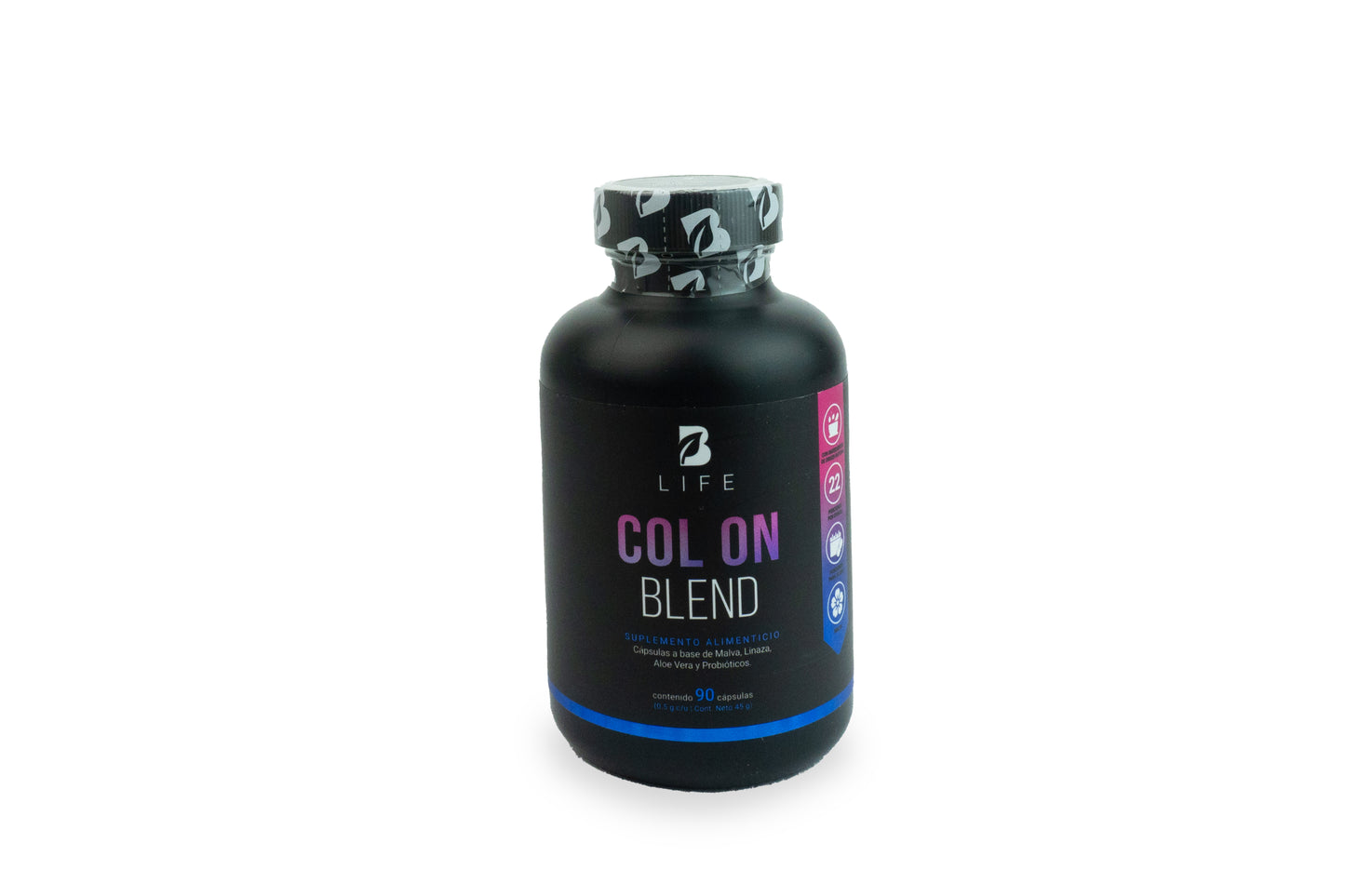 BLifeCol On Blend | Cápsulas de Malva, Linaza, Aloe Vera 90 cápsulas