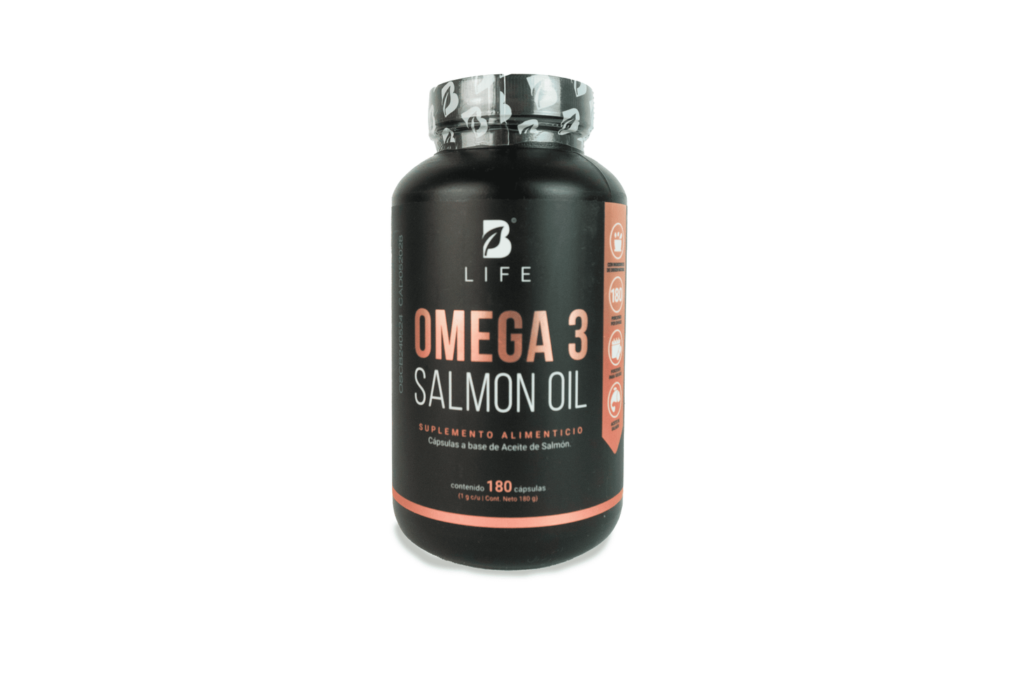 BLife Omega 3 Salmon Oil | Omega 3 Aceite Puro de Salmón 180 capsulas